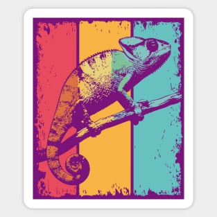 Colorful Chameleon Pop Art for Kids and Toddlers Sticker